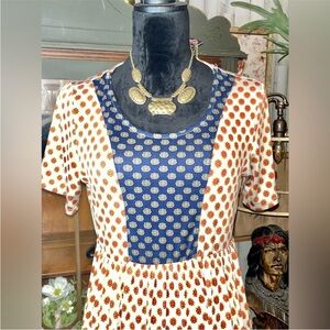 Elegant Multicolor Patterned Dress